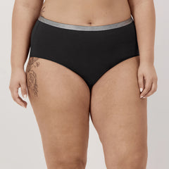 Hanes Just My Size Women's Stretch Cotton Brief Underwear, 5-Pack (Plus Size)