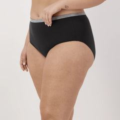 Hanes Just My Size Women's Stretch Cotton Brief Underwear, 5-Pack (Plus Size)