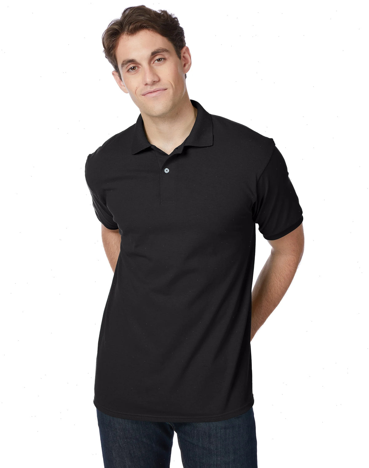 Hanes EcoSmart Men's Polo Shirt (Big &amp; Tall Sizes Available)