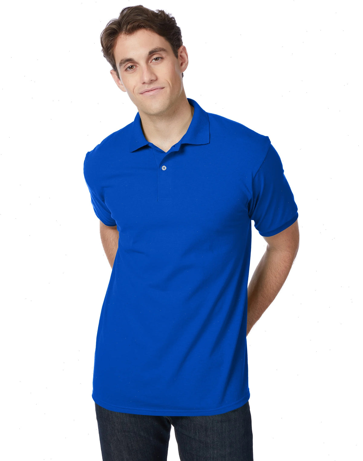 Hanes EcoSmart Men's Polo Shirt (Big &amp; Tall Sizes Available)