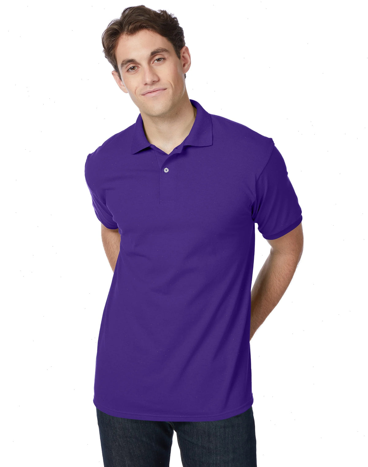 Hanes EcoSmart Men's Polo Shirt (Big &amp; Tall Sizes Available)