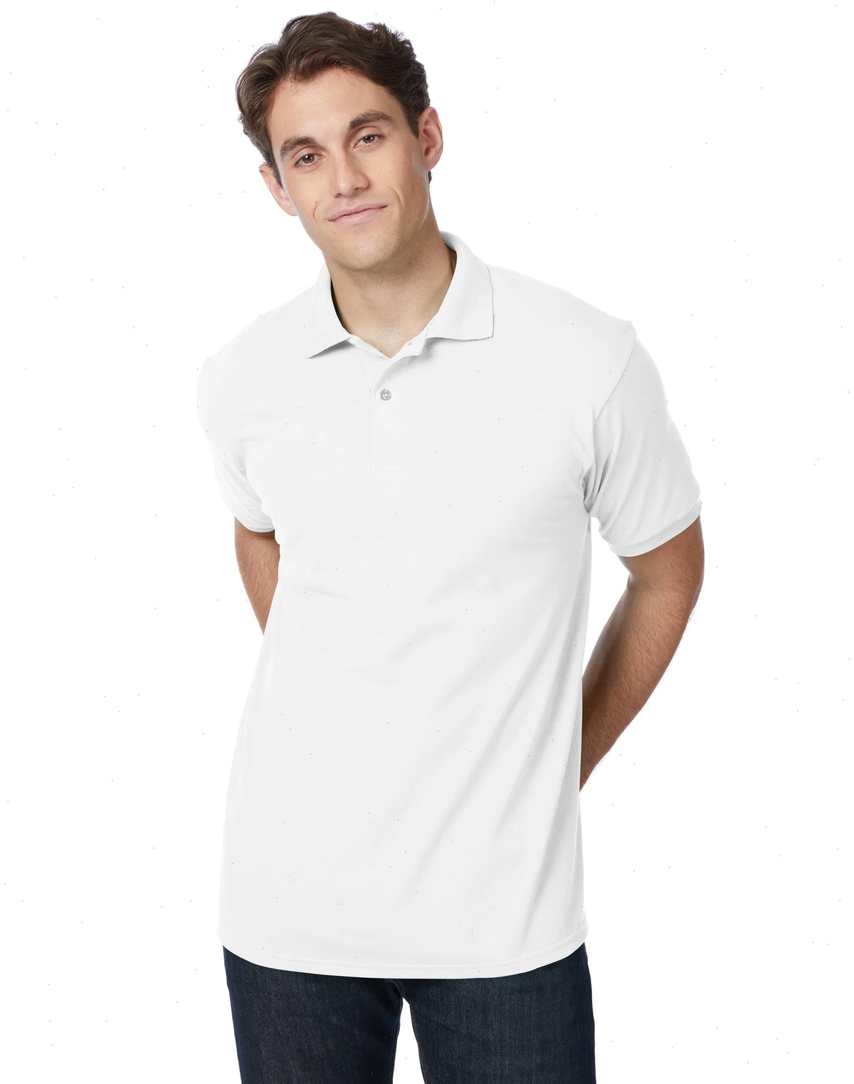 Hanes EcoSmart Men's Polo Shirt (Big &amp; Tall Sizes Available)
