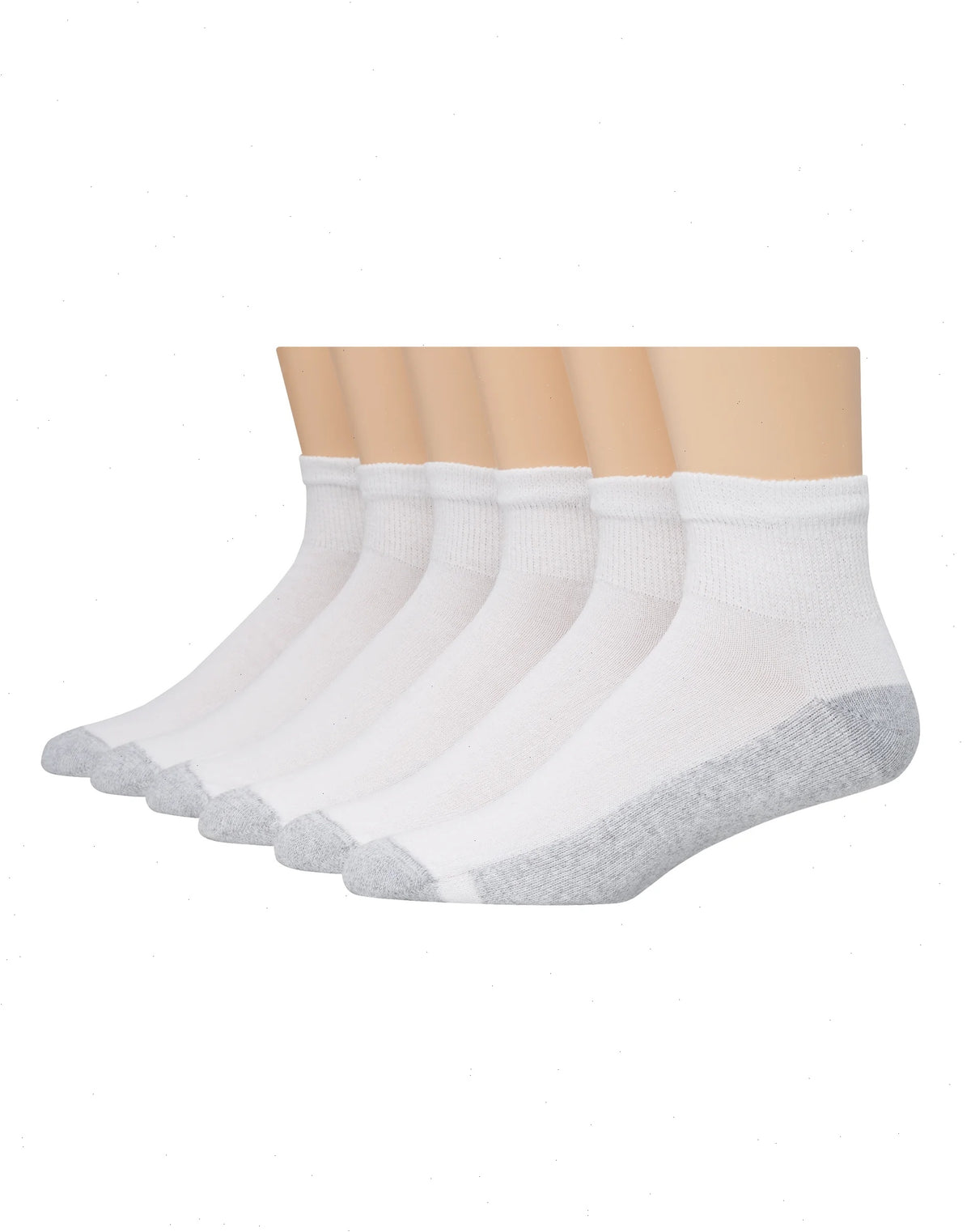 Hanes Double Tough Men's Big &amp; Tall Ankle Socks, Shoe Sizes 12-14, 6-Pairs