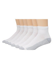 Hanes Double Tough Men's Big &amp; Tall Ankle Socks, Shoe Sizes 12-14, 6-Pairs