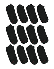 Hanes Double Tough Men's No Show Socks, Shoe Sizes 12-14, 12-Pairs