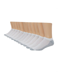Hanes Double Tough Men's No Show Socks, Shoe Sizes 12-14, 12-Pairs