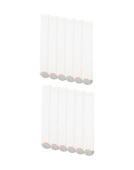 Hanes Double Tough Men's Over-the-Calf Tube Socks, Shoe Sizes 6-12, 12-Pairs