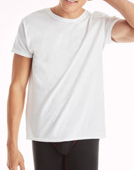 Hanes Men's Cotton Undershirt Super Value Pack, Moisture-Wicking, White,  10-pack