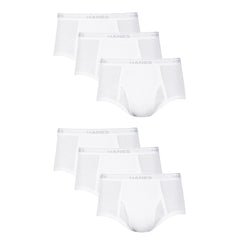 Hanes Men's White Brief Underwear, 6-Pack
