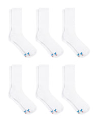 Hanes Men's Performance Cushioned Crew Socks,  6-Pack