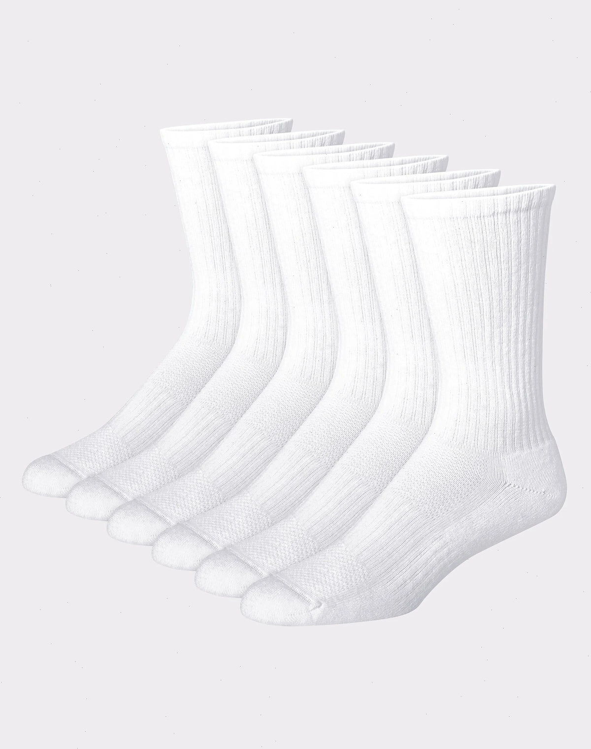 Hanes Men's Performance Cushioned Crew Socks,  6-Pack