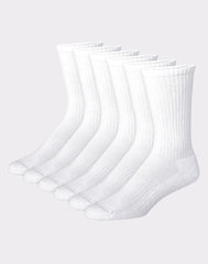 Hanes Men's Performance Cushioned Crew Socks,  6-Pack