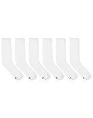 Hanes Performance Men's Cushioned Big &amp; Tall Crew Socks, 6-Pairs