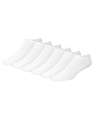 Hanes Men's Performance No Show Socks With Cushioned Heel & Toe, 6-Pack