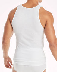 Hanes Men's Cotton Tank Undershirt, Moisture-Wicking, White, 10-Pack