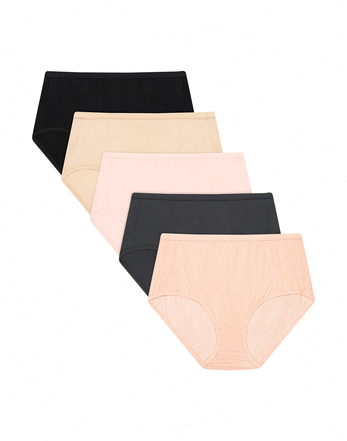 Hanes Ultimate ComfortSoft Women's Underwear Briefs, 5-Pack, Cotton Stretch