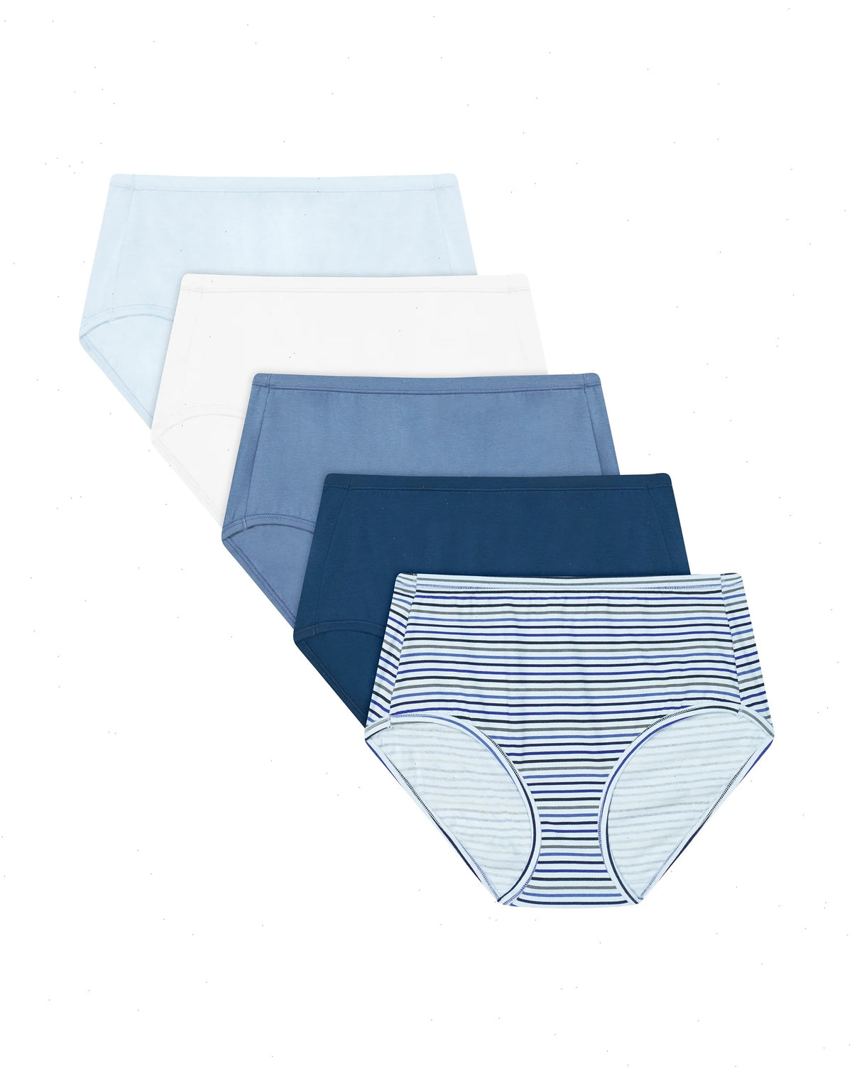 Hanes Ultimate ComfortSoft Women's Underwear Briefs, 5-Pack, Cotton Stretch