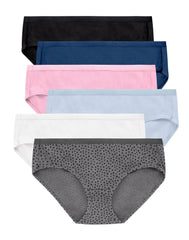 Hanes Ultimate Women's Breathable Hipster Underwear, 6-Pack