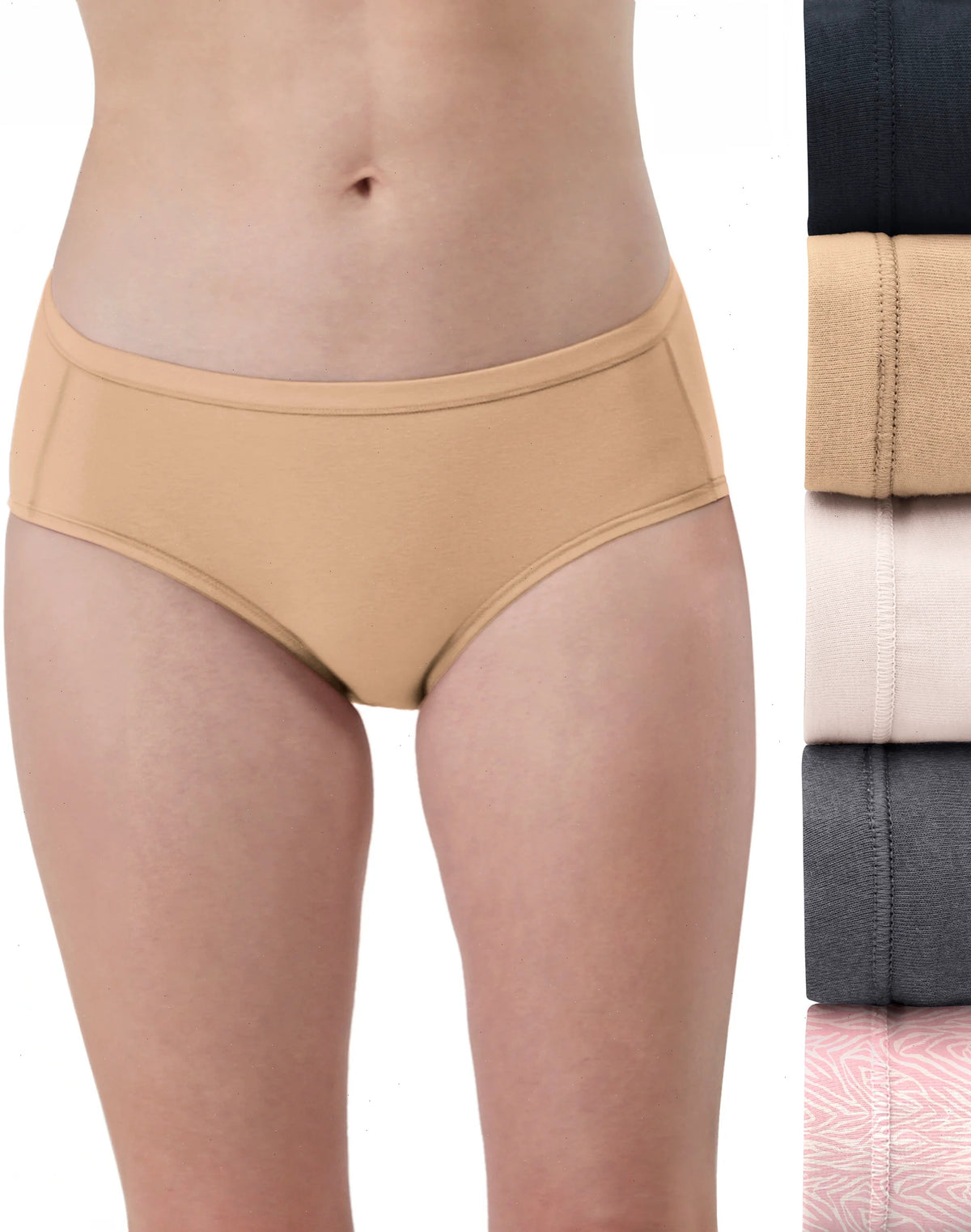 Hanes Ultimate ComfortSoft Women&rsquo;s Hipster Underwear, 5-Pack