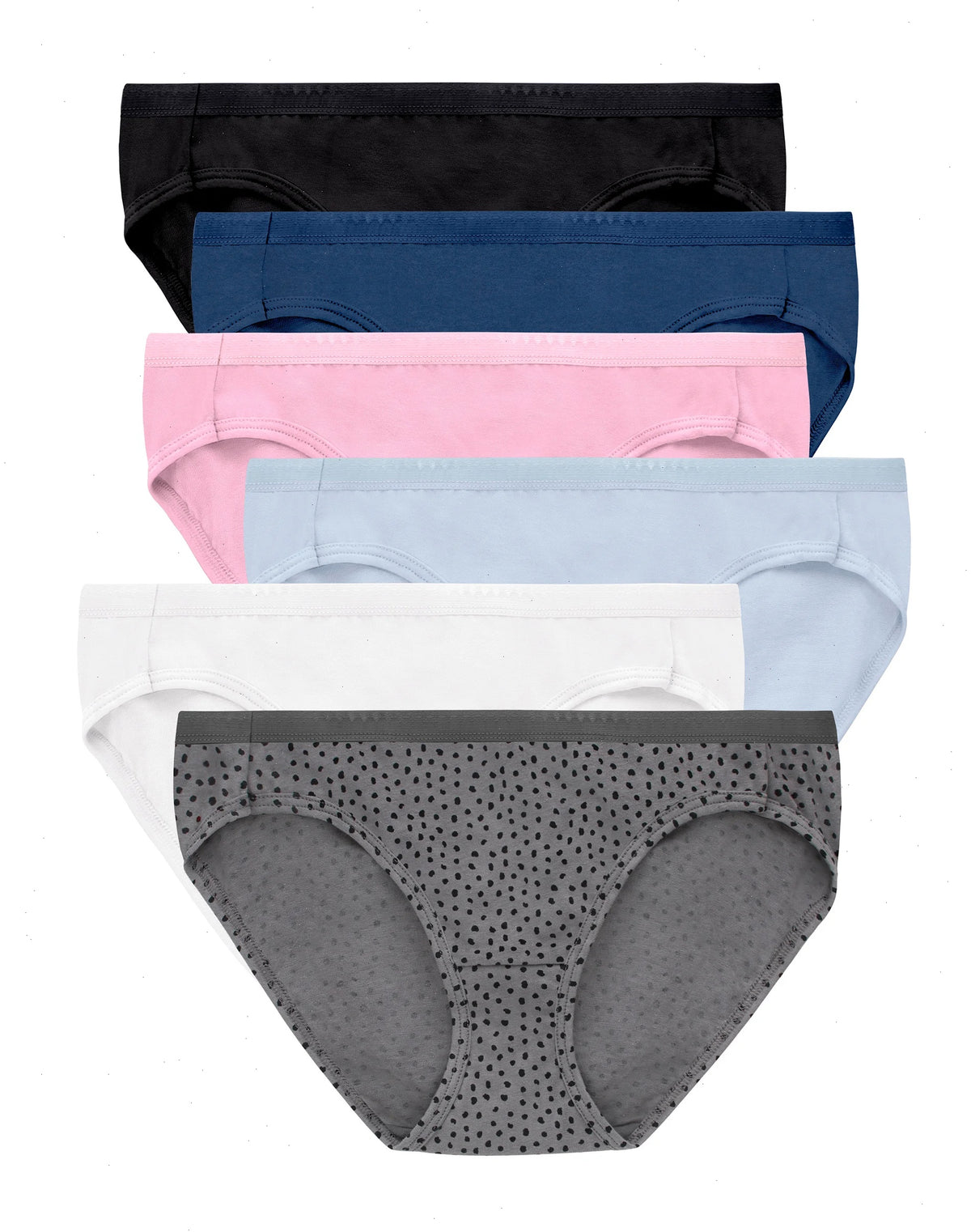 Hanes Ultimate Women's Breathable Cotton Bikini Underwear, 6-Pack