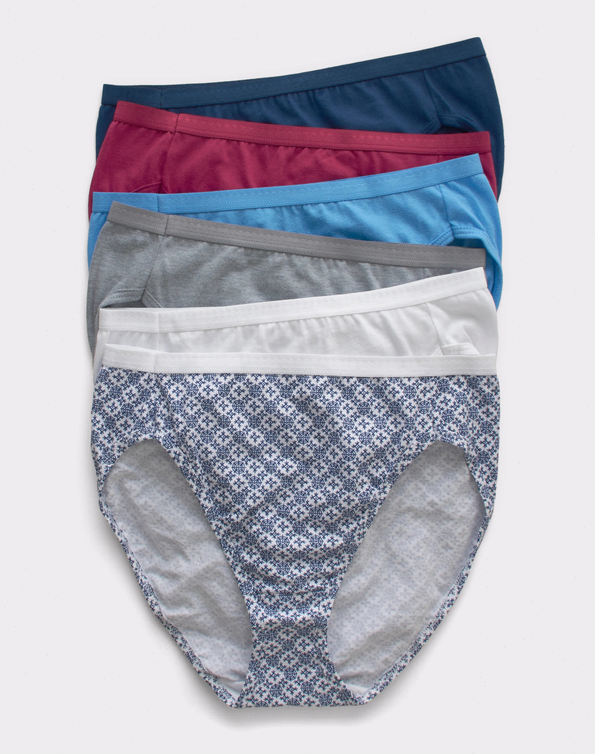 Hanes Ultimate Women's Breathable Hi-Cut Underwear, 6-Pack