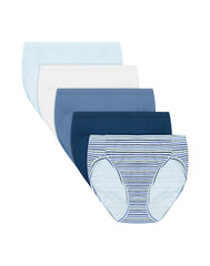 Hanes Ultimate ComfortSoft Women's Underwear High Cut, 5-Pack, Cotton Stretch