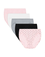 Hanes Ultimate ComfortSoft Women's Underwear High Cut, 5-Pack, Cotton Stretch