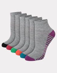 Hanes Comfort Fit Women's Ankle Socks, 6-Pairs