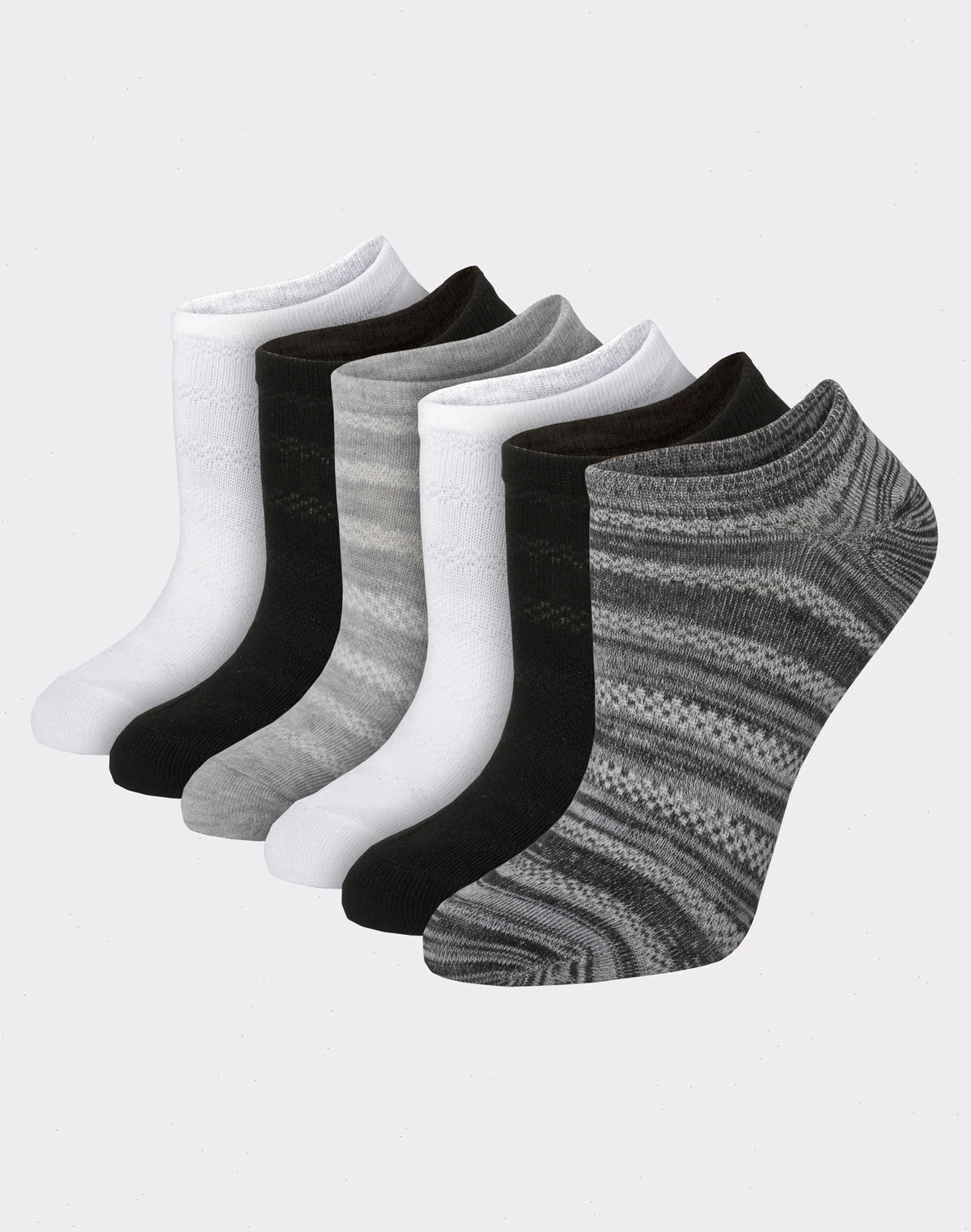 Hanes X-Temp Women's Super No Show Socks, Shoe Sizes 8-12, 6-Pairs