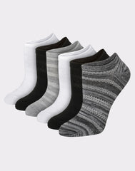 Hanes X-Temp Women's Super No Show Socks, Shoe Sizes 8-12, 6-Pairs