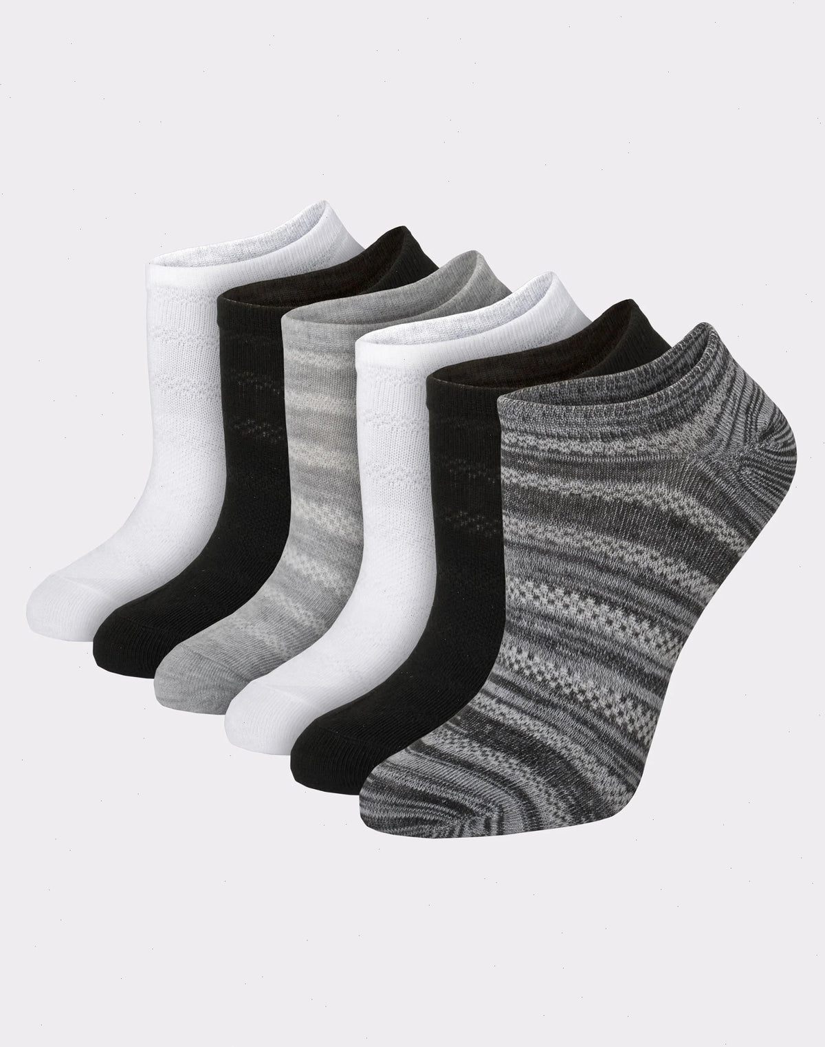 Hanes X-Temp Women's Super No Show Socks, Shoe Sizes 5-9, 6-Pairs