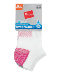 Hanes X-Temp Women's No Show Socks, 6-Pairs