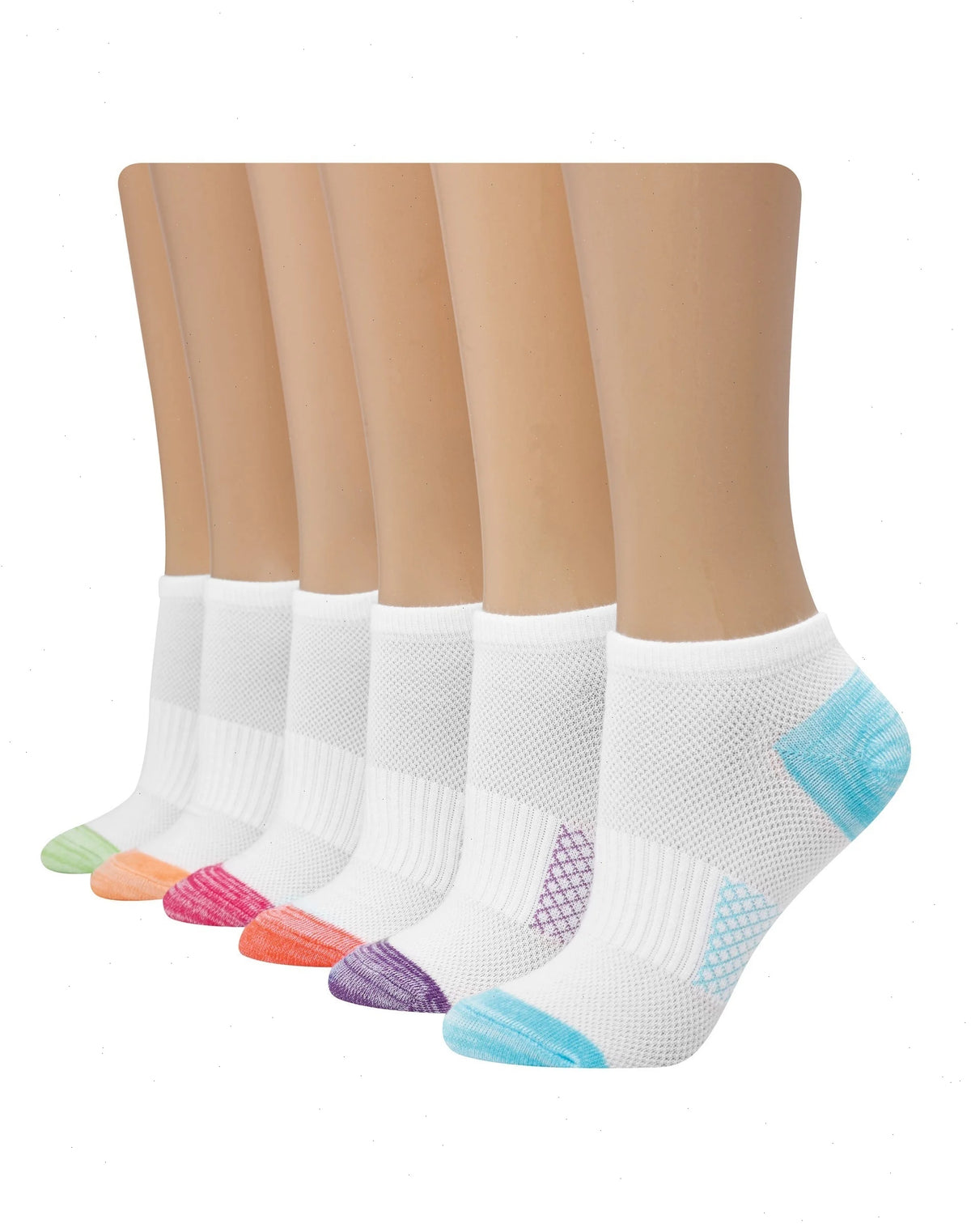 Hanes X-Temp Women's No Show Socks, 6-Pairs
