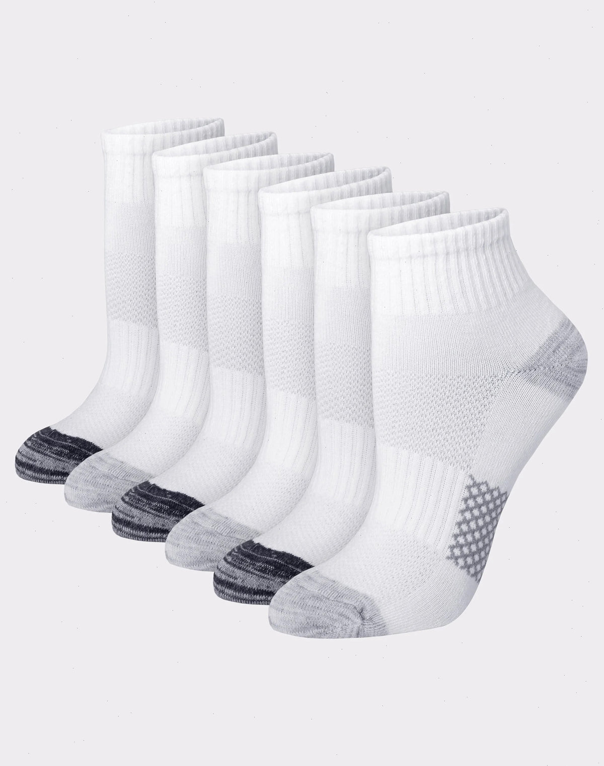 Hanes X-Temp Women's Ankle Socks, Extended Sizes, 6-Pairs