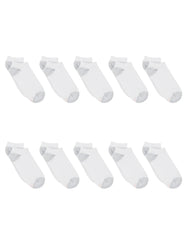 Hanes Women's Athletic No Show Socks, Full Sole Cushion, 10-Pairs
