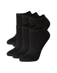 Hanes Women's No-Show Socks, Moisture-Wicking, Extended Sizes 8-12, 6-Pairs