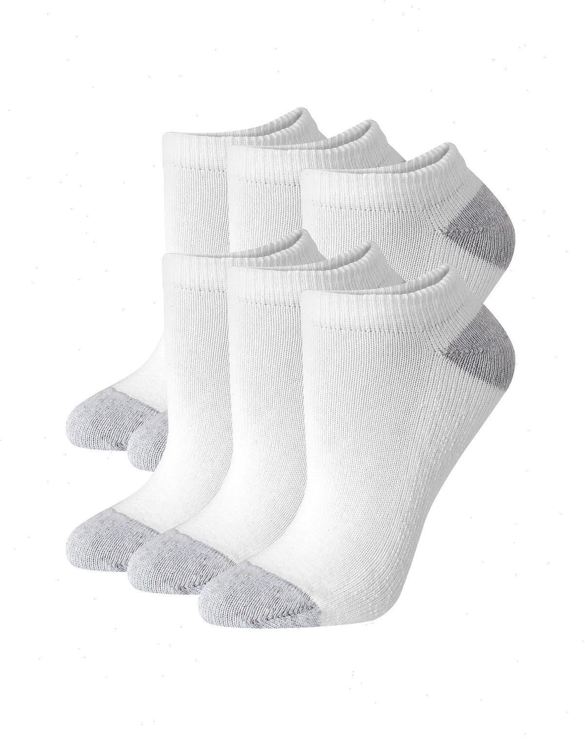 Hanes Women's No Show Socks, Moisture-Wicking, 6-Pairs