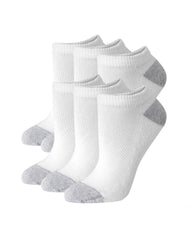 Hanes Women's No Show Socks, Moisture-Wicking, 6-Pairs