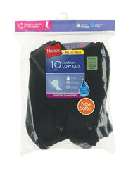 Hanes Women's Athletic Low Cut Socks, Full Sole Cushion, 10-Pairs