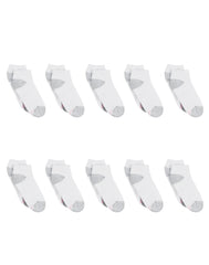 Hanes Women's Athletic Low Cut Socks, Full Sole Cushion, 10-Pairs