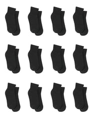 Hanes Women's Athletic Ankle Socks, Full Sole Cushion, Extended Sizes, 10-Pairs