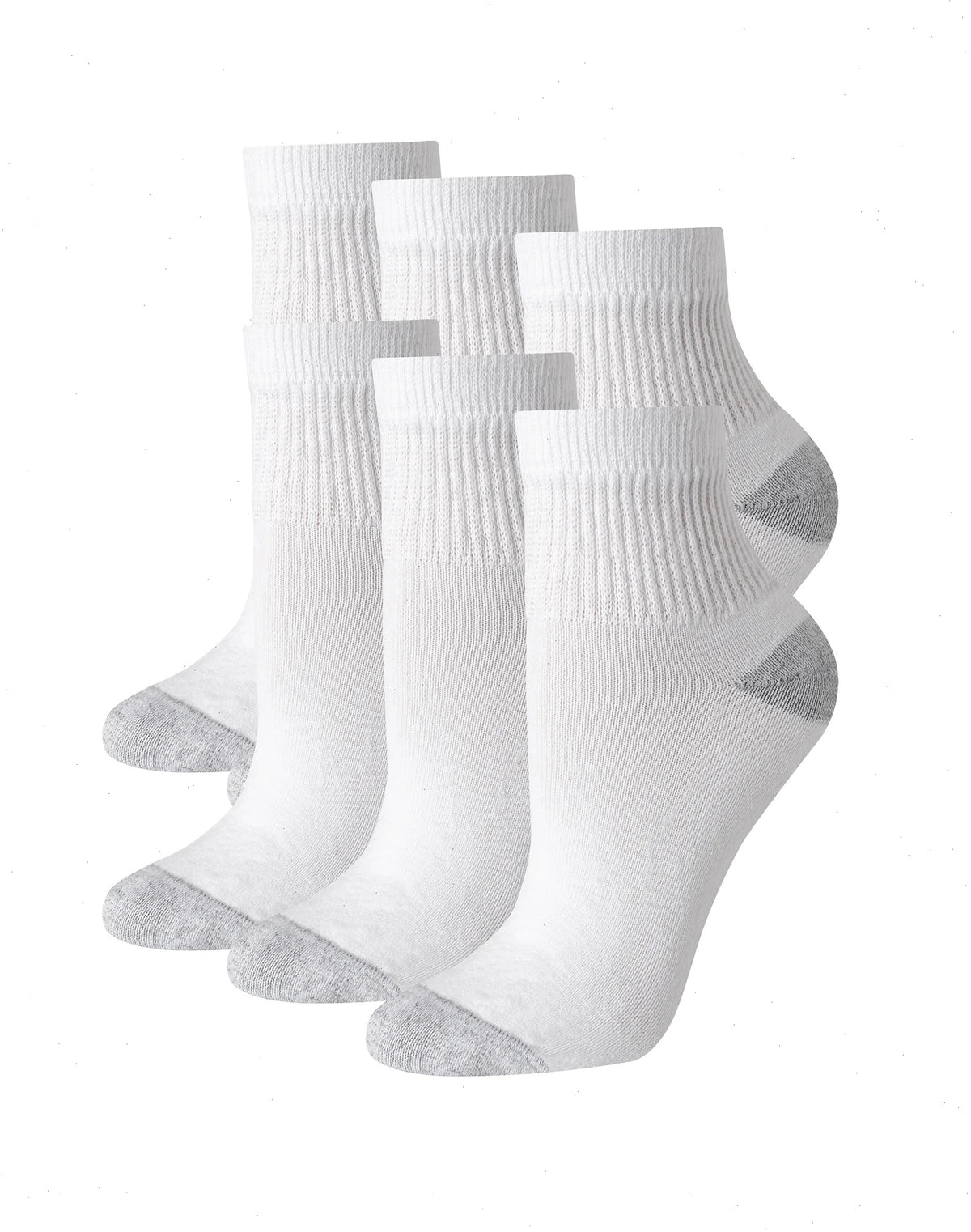 Hanes Women's Ankle Socks, Moisture-Wicking, 6-Pairs