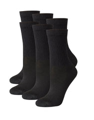 Hanes Women's Crew Socks, Moisture-Wicking, 6-Pairs