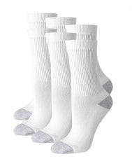 Hanes Women's Crew Socks, Moisture-Wicking, 6-Pairs