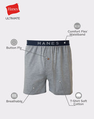Hanes Ultimate ComfortSoft Men's Boxer Underwear, 5-Pack