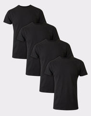 Hanes Ultimate Cotton Big Men&rsquo;s T-Shirt Pack, Black/Grey, 4-Pack, (Big &amp; Tall Sizes)