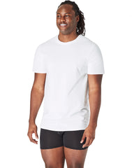 Hanes Ultimate Big Men's White T-Shirt Pack, Stretch Cotton, 3-Pack (Big & Tall Sizes)
