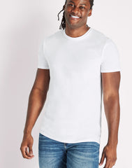 Hanes Ultimate Big Men's White T-Shirt Pack, Stretch Cotton, 3-Pack (Big & Tall Sizes)