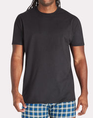 Hanes Ultimate Cotton Tall Men&rsquo;s T-Shirt Pack, Black/Grey, 4- Pack, (Big &amp; Tall Sizes)