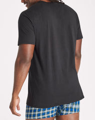 Hanes Ultimate Cotton Tall Men&rsquo;s T-Shirt Pack, Black/Grey, 4- Pack, (Big &amp; Tall Sizes)